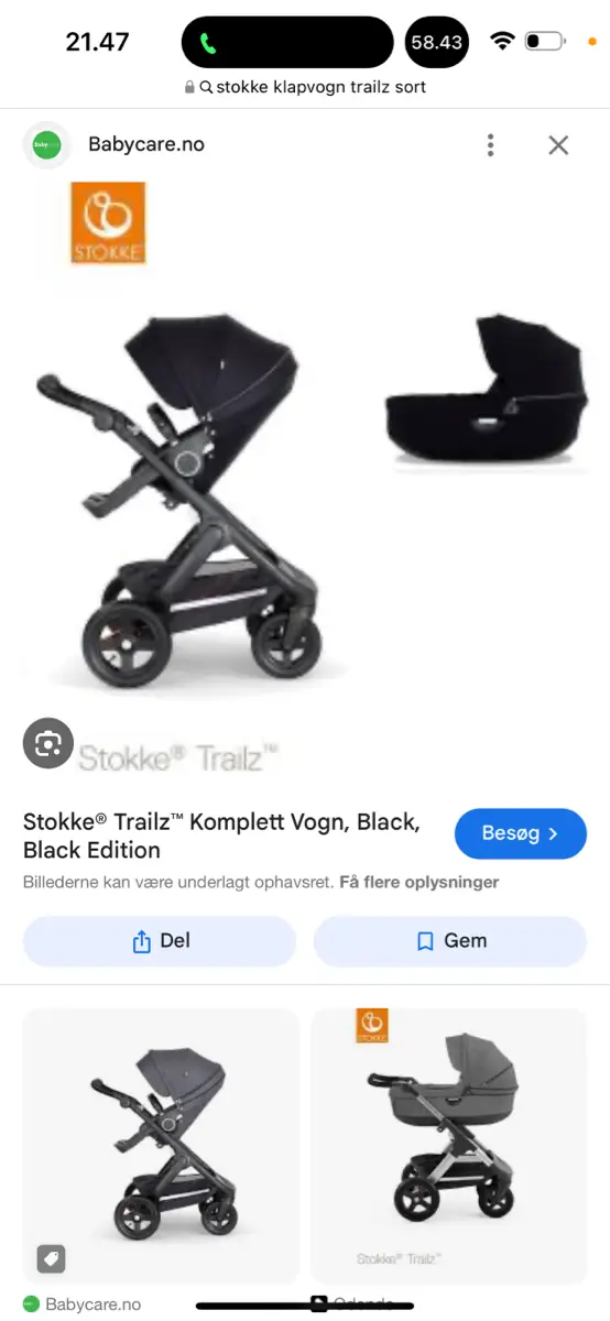 Stokke trailz Kombivogn