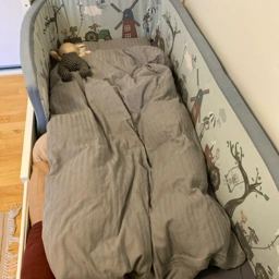 Sebra kapok +madras + fuld sengesæt