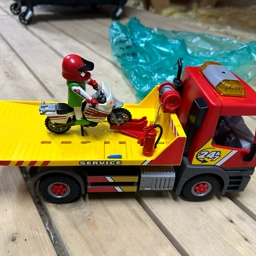 Playmobil Lastbil med motorcykel