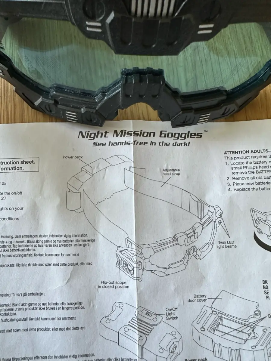 SpyX Night mission goggles