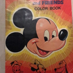 Vintage Disney malebog Fra USA