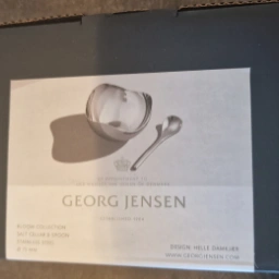 Georg Jensen Salt Cellar and spoon saltkar