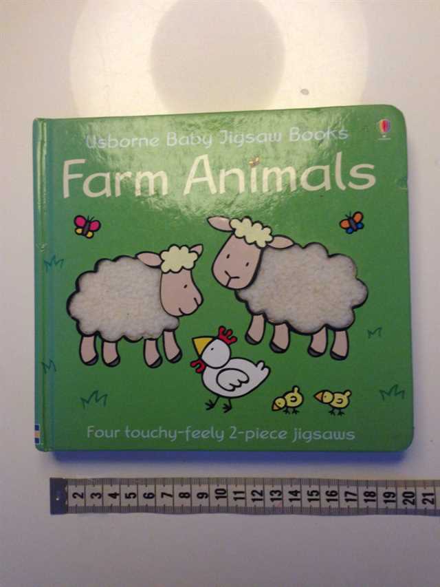 Farm animals Bog med rør og føl puslespil