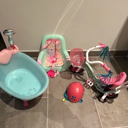 BABY BORN Cykel badekar og cykelstol