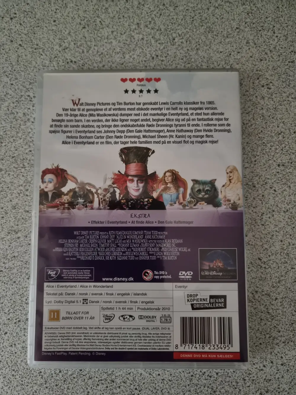 Alice i Eventyrland Dvd