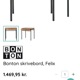 BONTON Skrivebord med stol