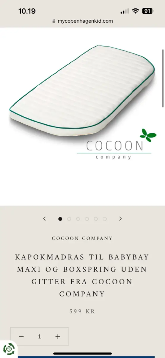 Cocoon Madras rullemadras lagen