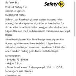 Safety 1st Trappegitter