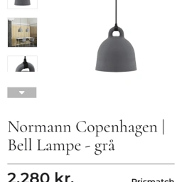 Normann Copenhagen Bell lampe