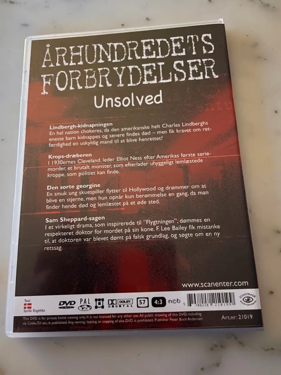 Århundredets forbrydelser Dvd film