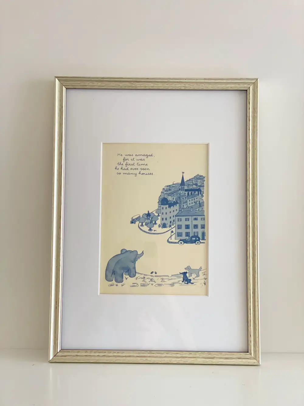 Babar Original vintage print