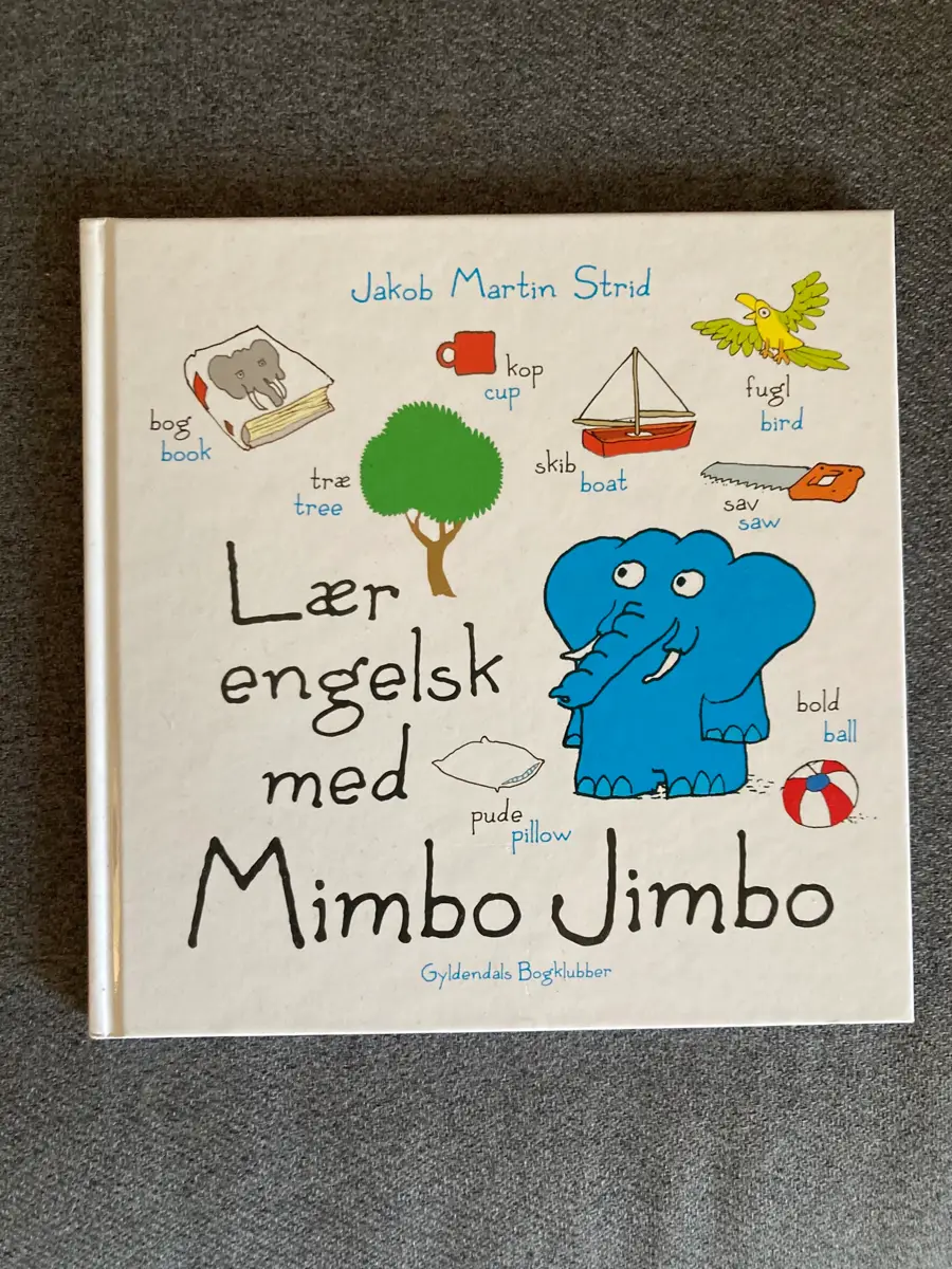 Lær engelsk med Mimbo Jimbo Jakob Martin strid bog