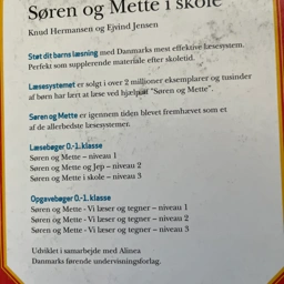 Søren og Mette i skole Bog