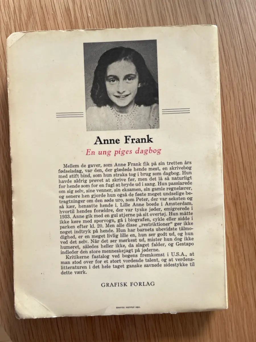 Bog Anne Franks dagbog