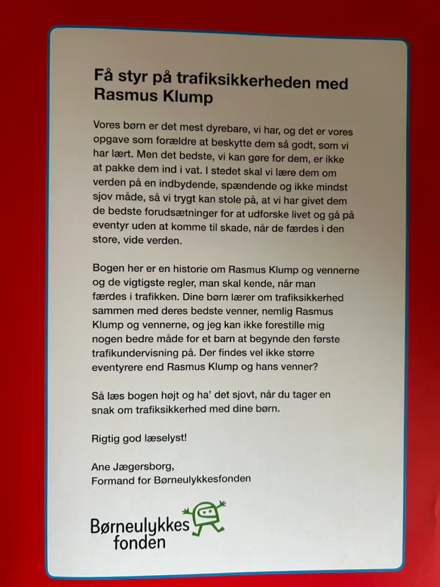 Rasmus Klump Bog om trafik