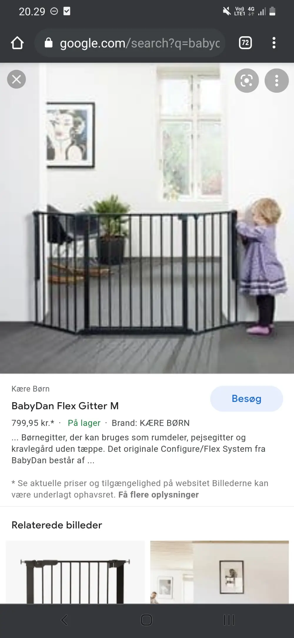 Babydan Flex gitter M sikkerhedsgitter