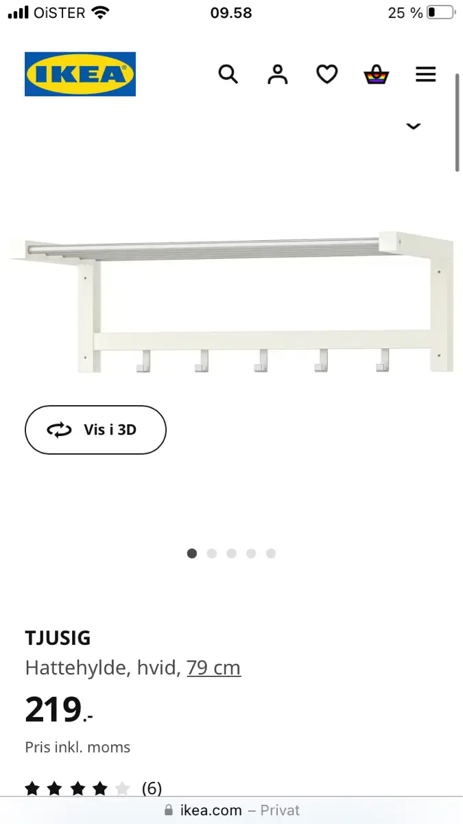 IKEA Hattehylde knagerække