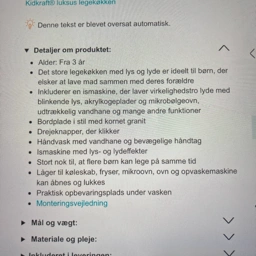 Kidkraft Køkken