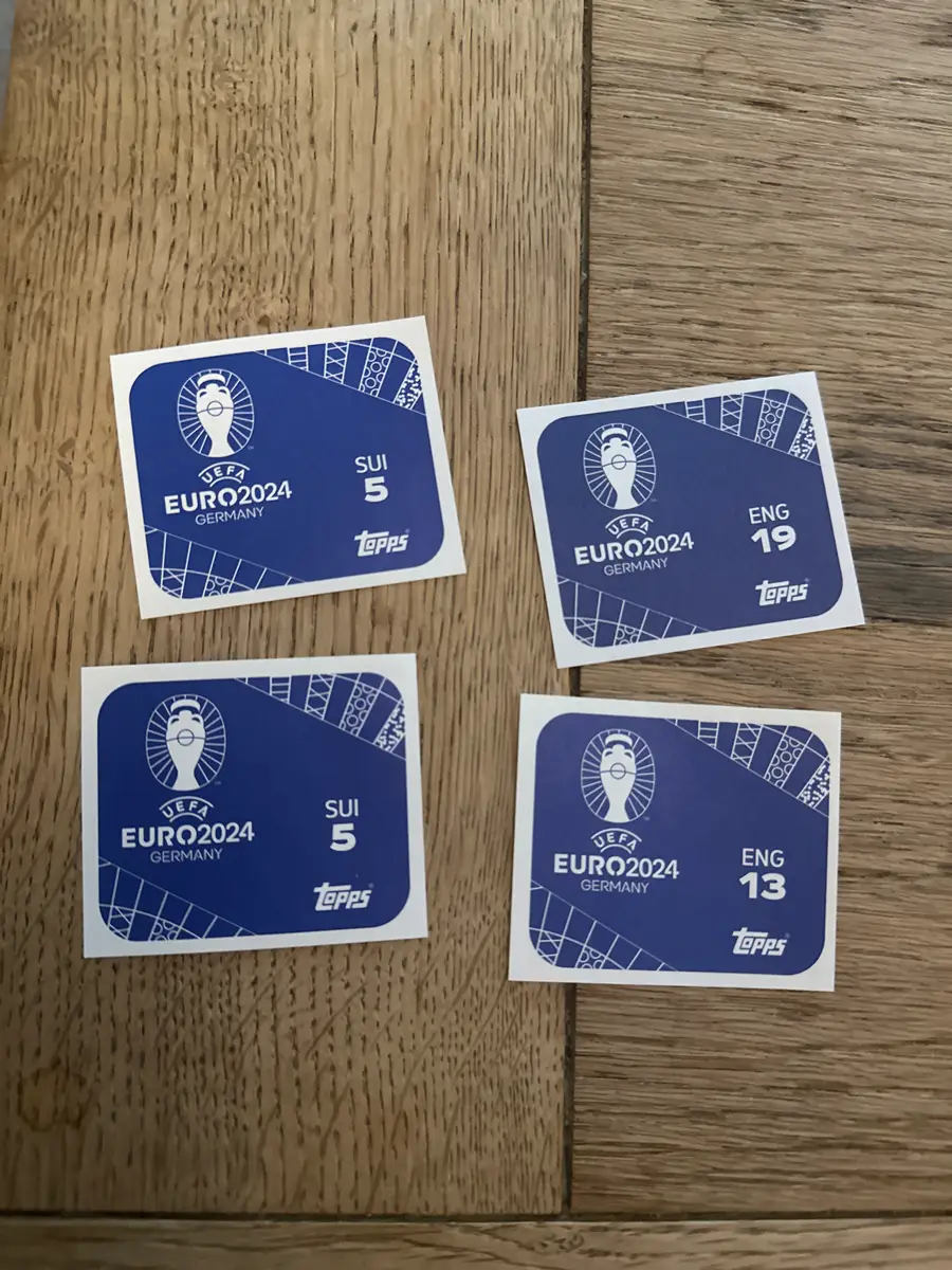 Topps Fodbold EM-klistermærker