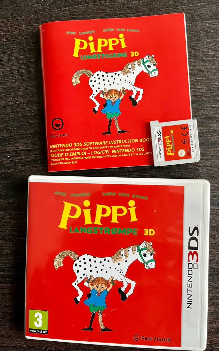 Nintendo 3DS spil Pippi Langstrømpe 3D Spil med Pippi til Nintendo