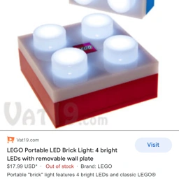 LEGO brick light