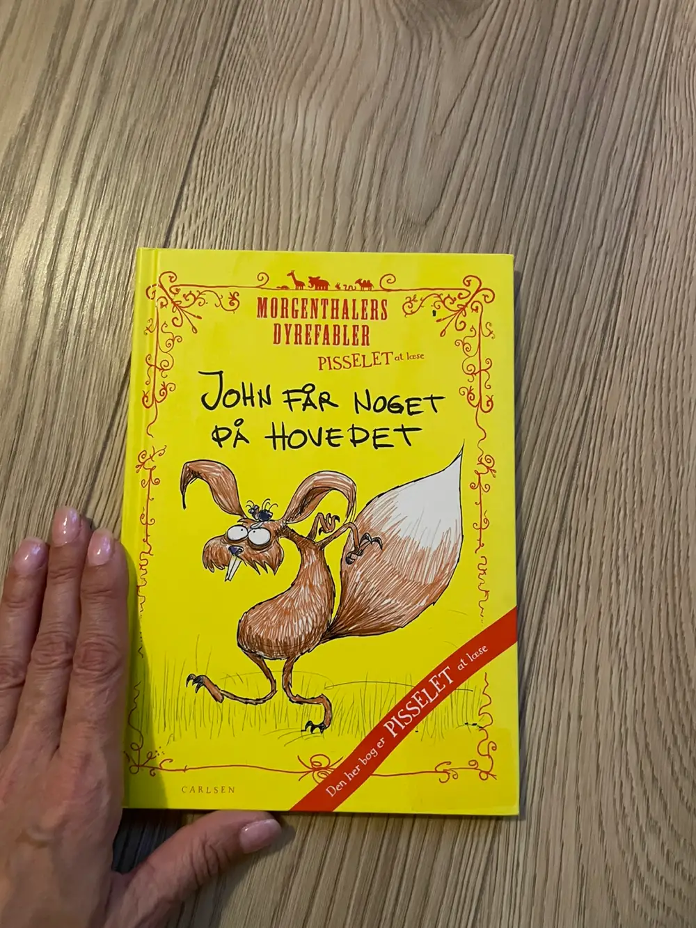 John får noget på hovedet Morgenthalers dyrefabler bog