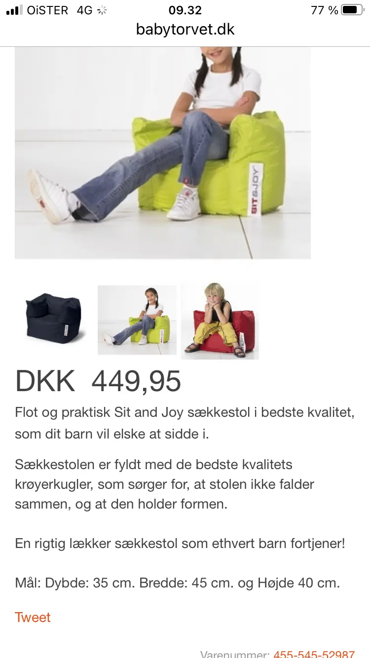 U Sit Sækkestol