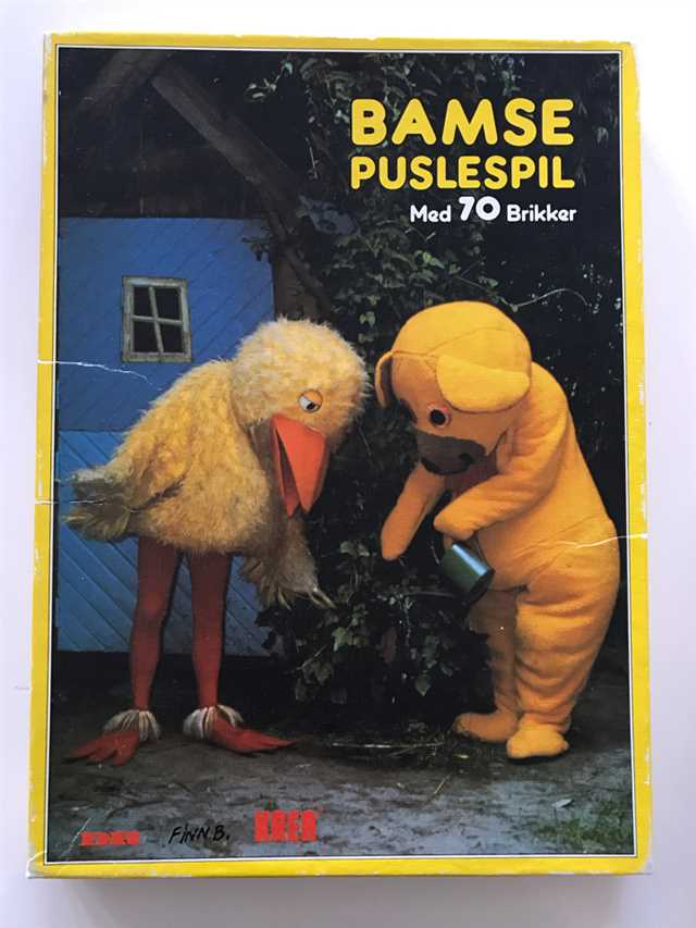 Ukendt Puslespil med Bamse og Kylling