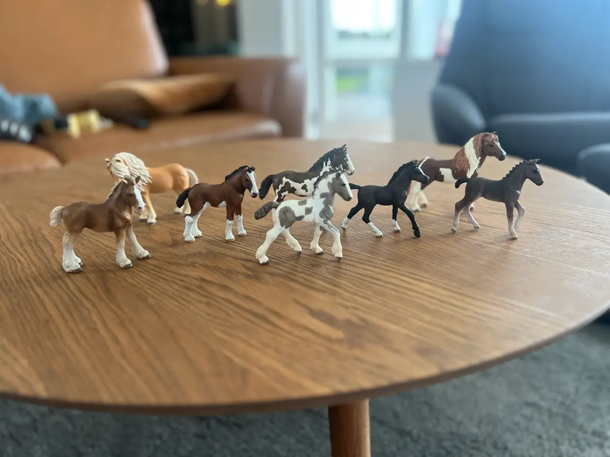 Schleich Føl og pony ponyer