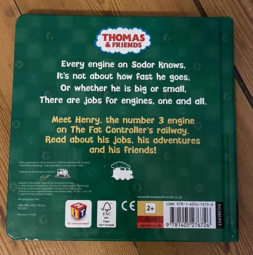 Henry the smart green engine Bog