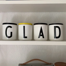 Design Letters Porcelæns kopper med låg