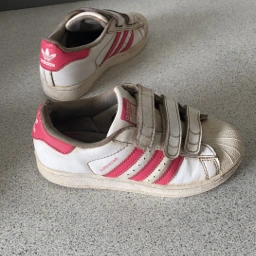 adidas Superstar sneakers hvid / pink