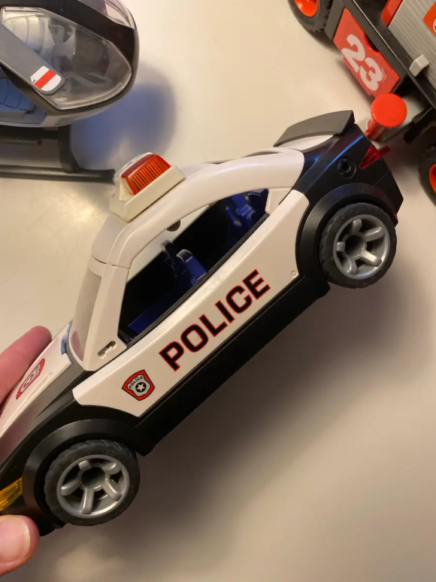 Playmobil Brandbil helikopter og politi