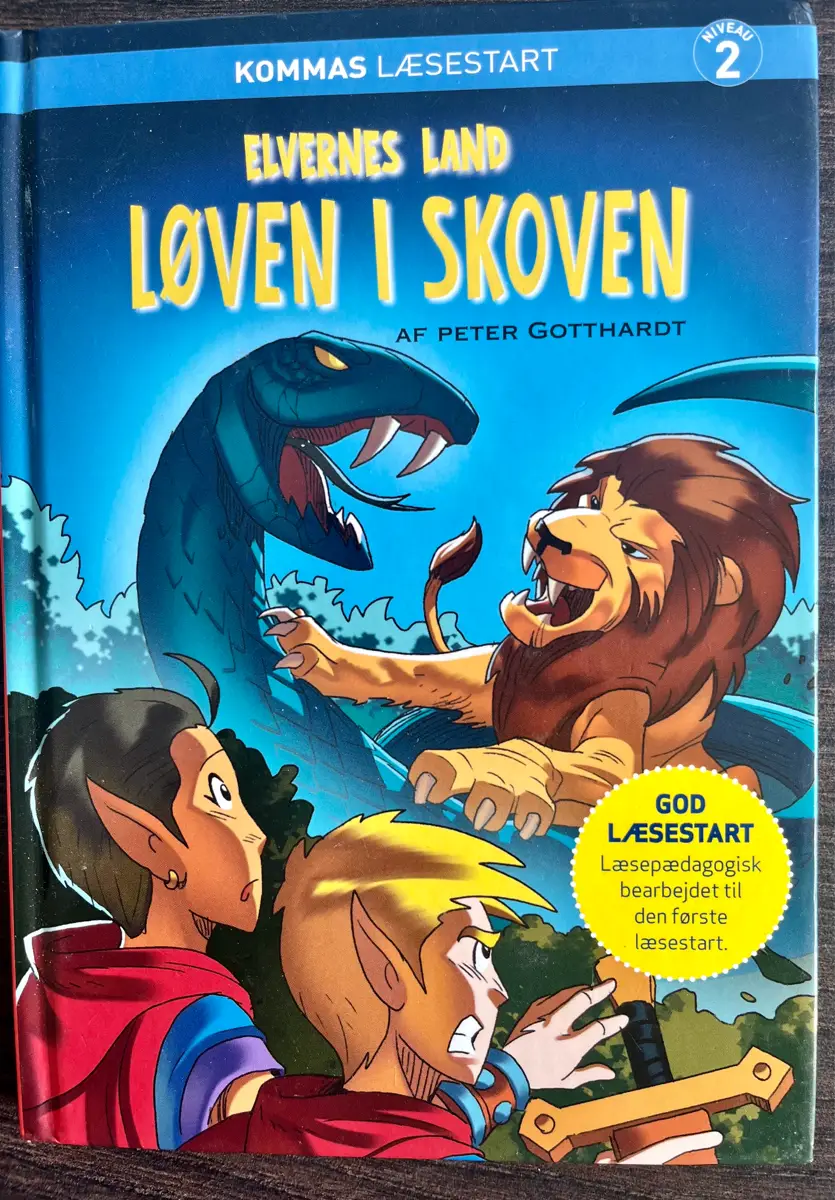 Kommas Læsestart Løven i Skoven LæsLet LæsLet bog nem bog