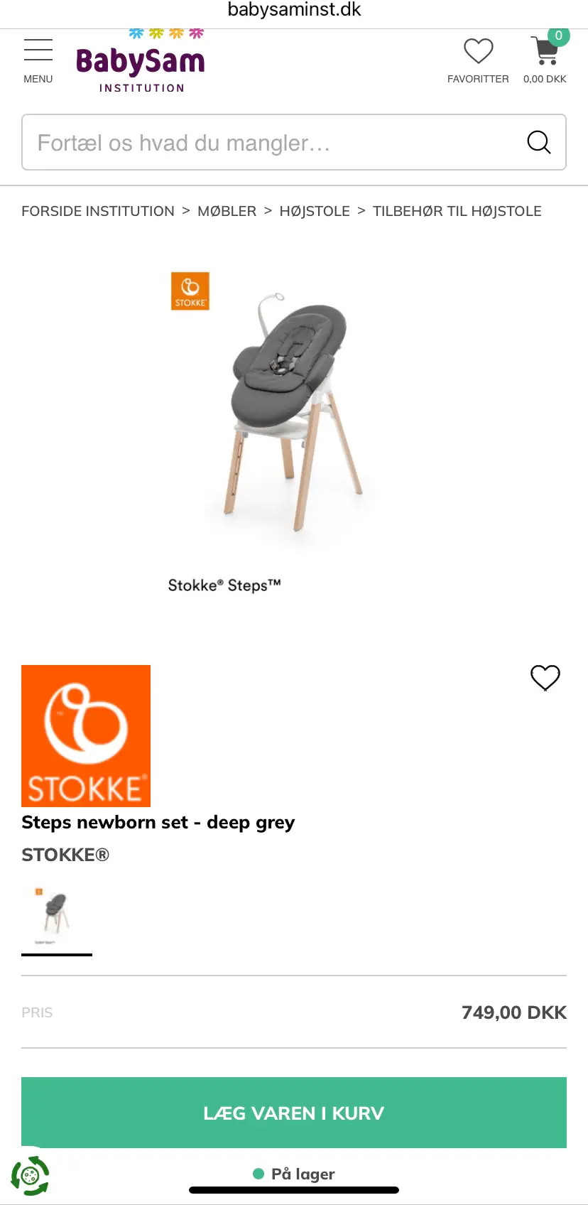 Stokke Stokke Steps Newborn Sæt