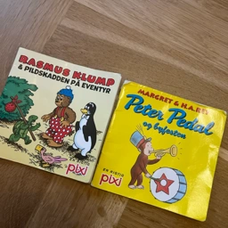 Peter pedal og Rasmus klump Pixibøger