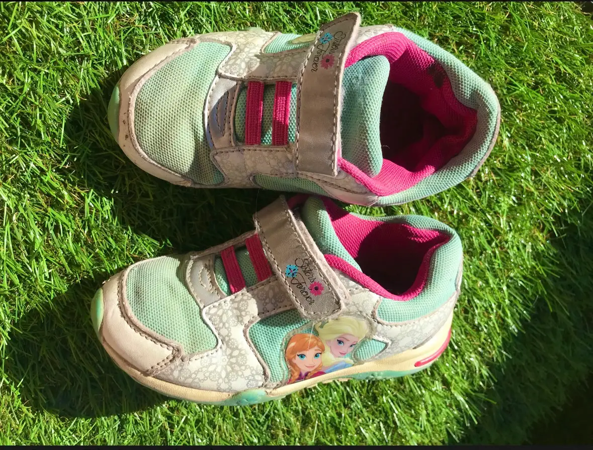 Disney frost Sneakers sko 26 turkis lyseblå elsa Anna pink