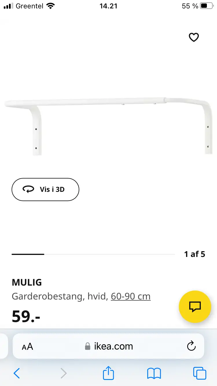 IKEA Garderobestang