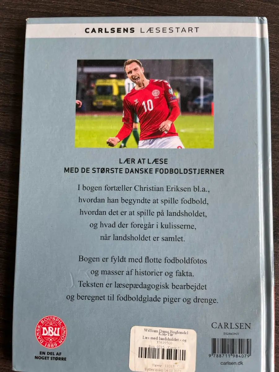 Carlsens Læsestart Læs med Landsholdet Christian Eriksen læs om fodbo