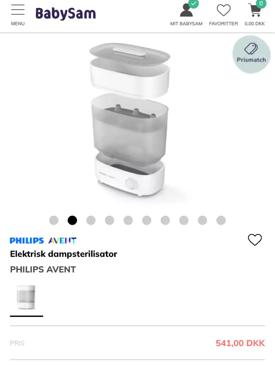 Philips AVENT Dampsterilisator