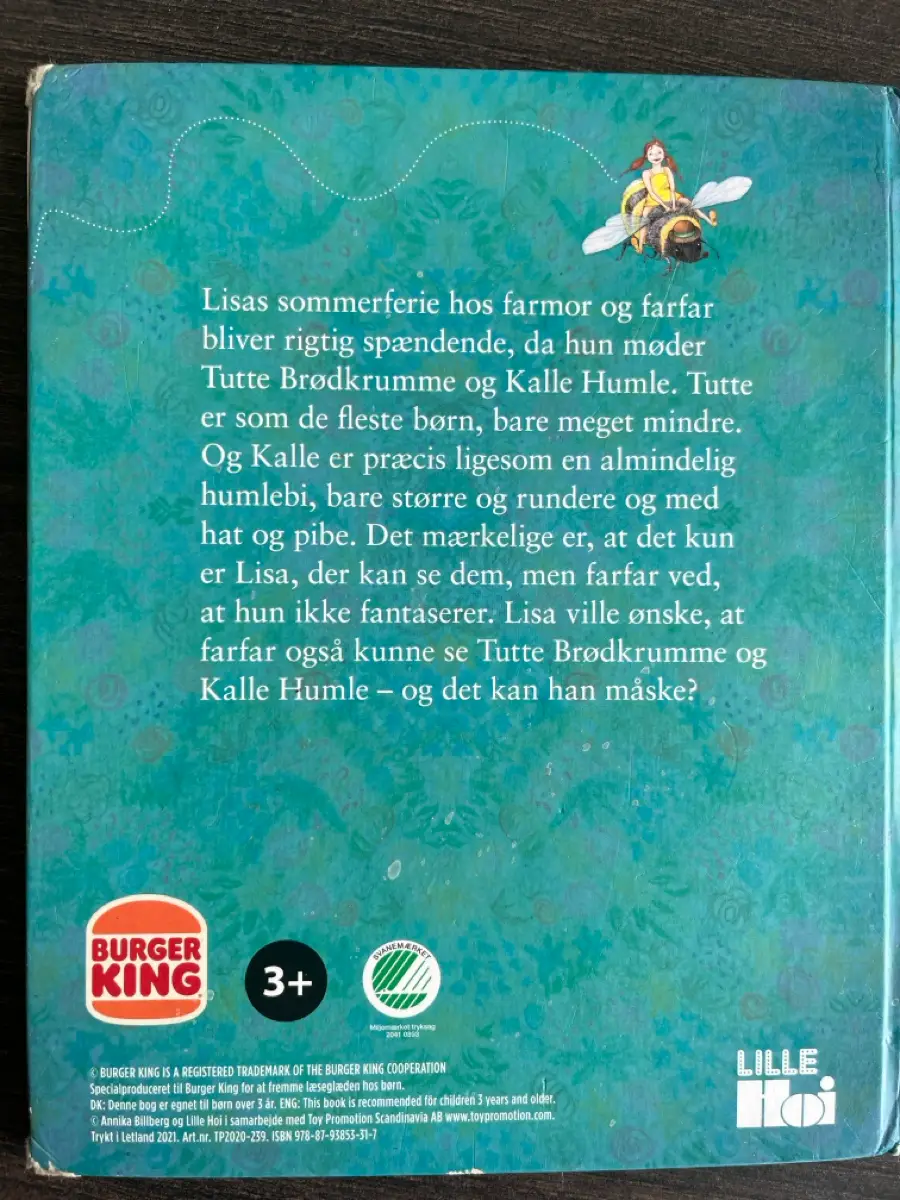 Tutte Brødkrumme Kalle Humle billedbog Læs højt bog fra BK