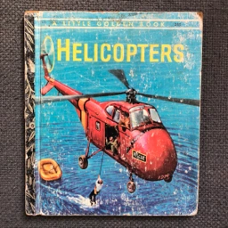 A little Golden book/Helicopters Vintage Bog