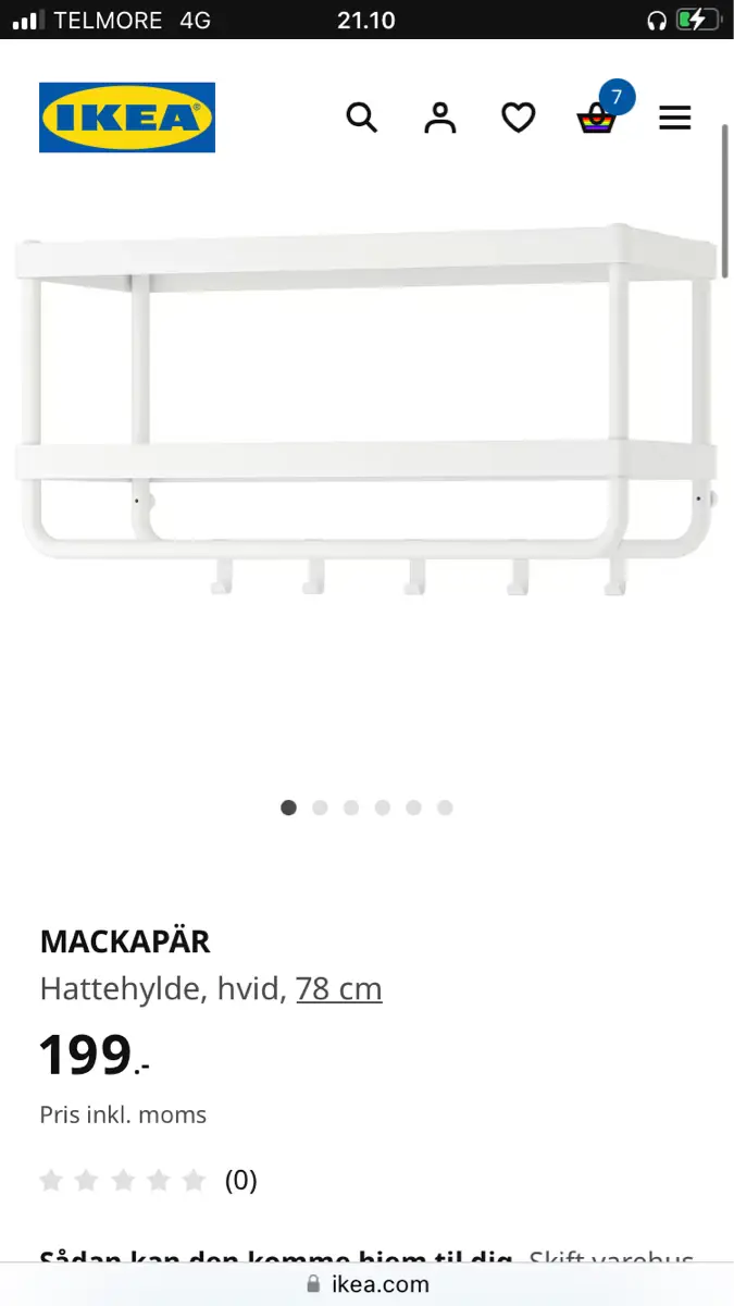 IKEA Markapär hattehylde