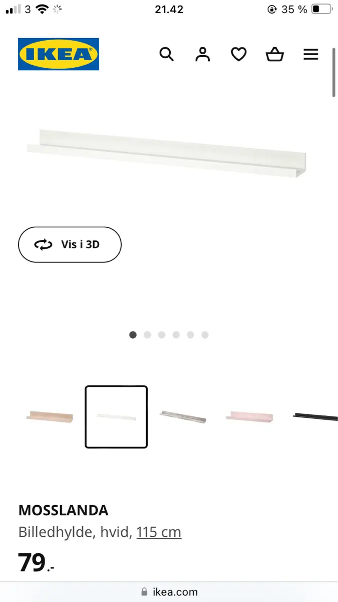 IKEA 2 mosslanda gallerihylder