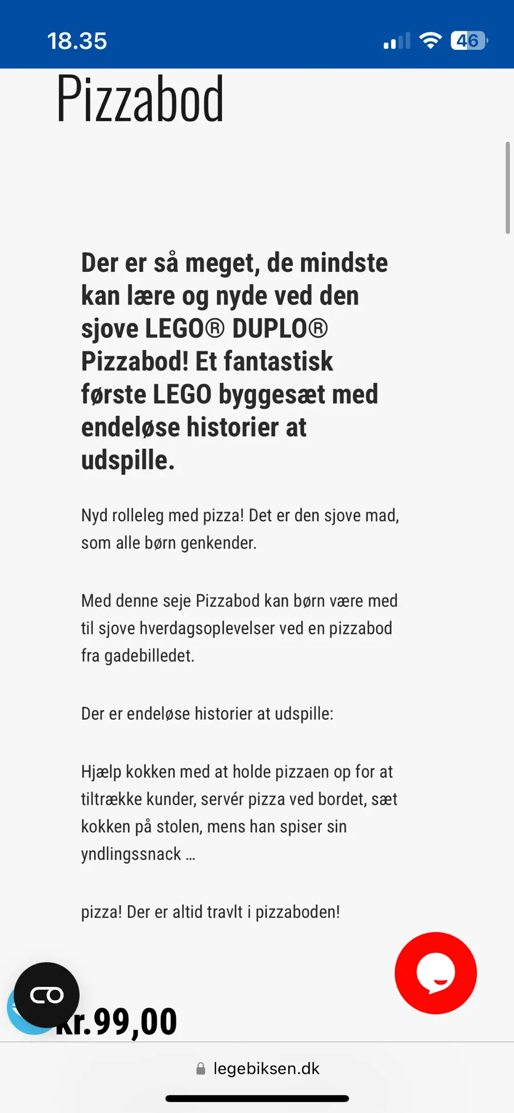 LEGO Duplo Pizzabod