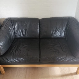 Stouby sofa 2 + 3 Lædersofa