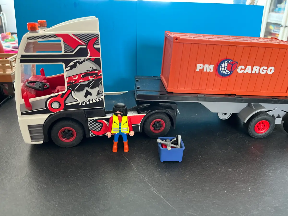 Playmobil Lastbil med godscontainer