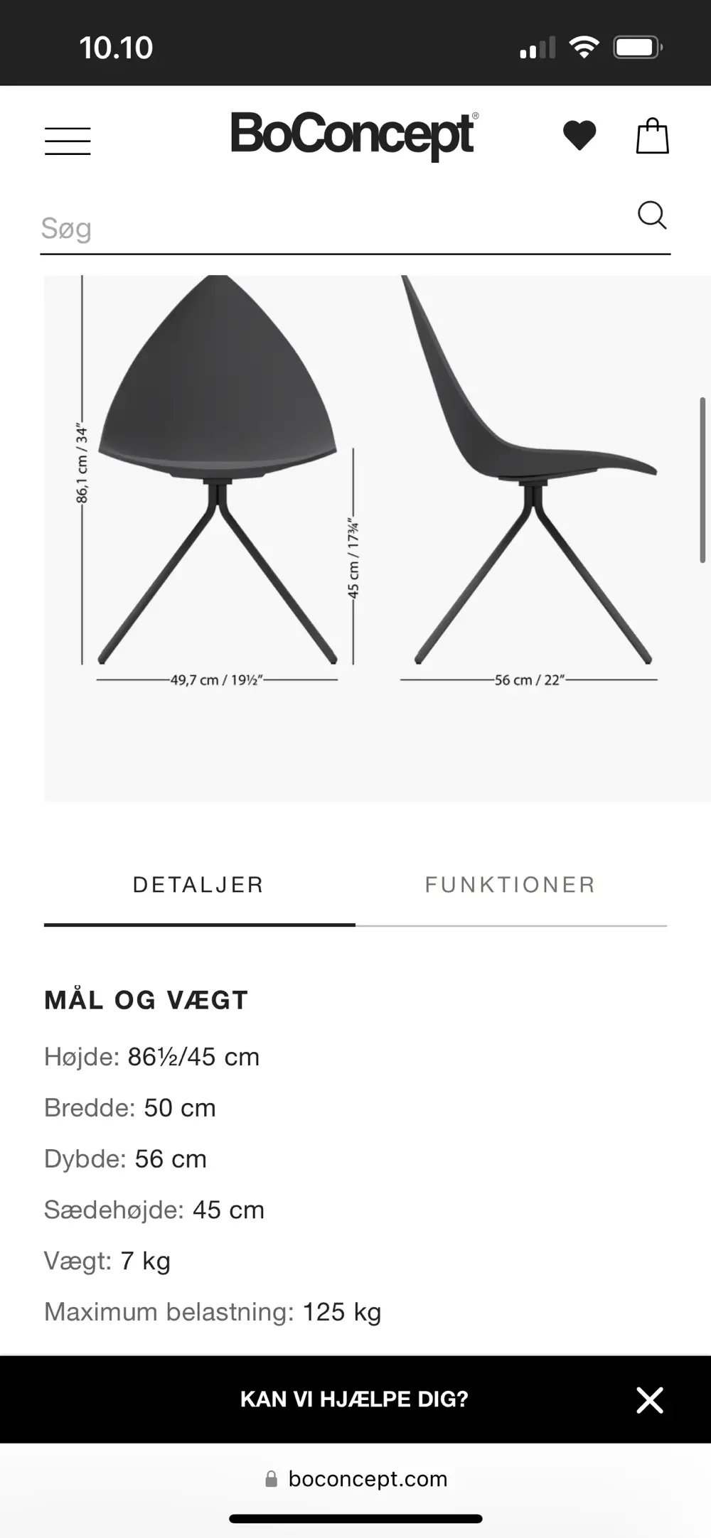 Boconcept Spisebordsstole