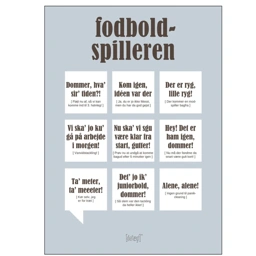 Dialægt Plakat Fodboldspilleren