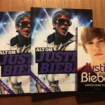 Alt om Justin Bieber (den unge) Bøger